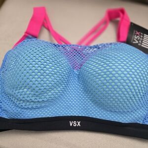 VSX Blue and Pink Sports Bra